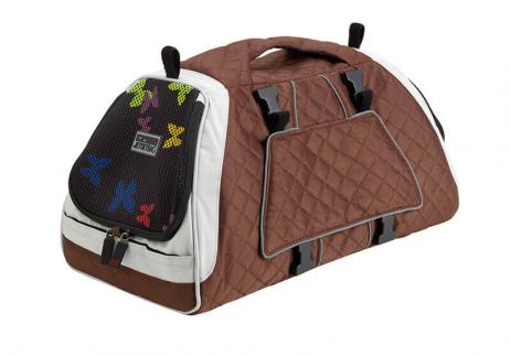 EB Jet Set Pet Carrier, Medium, Silver / Brown