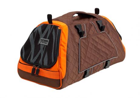 EB Jet Set Pet Carrier, Medium, Orange / Brown